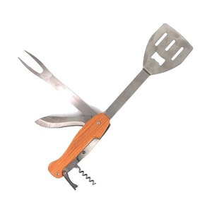 Muestra gratuita de herramienta de barbacoa plegable de lujo multifuncional 5 en 1 portátil para acampar al aire libre - Product Image 1