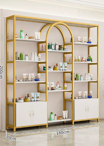 Best Sale Multi-Layer Light Display Stand Beauty Salon Showcase for Skincare Products Cosmetic Shelf Storage Cabinet - Product Image 4