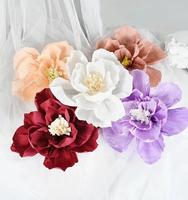 Fleurs artificielles élégantes en papier crépon pour la remise des diplômes, Noël, mariage, fête, Pâques, fête des mères, fête des pères - Longue durée, pour l'intérieur