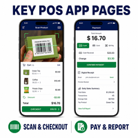 Soluciones de Aplicaciones POS Móviles Personalizadas para Tiendas Minoristas para IOS y Android con Escaneo de Códigos de Barras, Sincronización de Inventario y Procesamiento de Pagos LionCreate