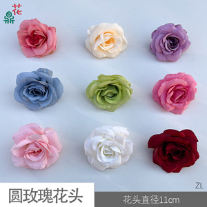 Têtes de roses en soie, fleurs artificielles faites à la main pour la décoration DIY, style moderne, cadeau pour la fête des mères - Product Image 5