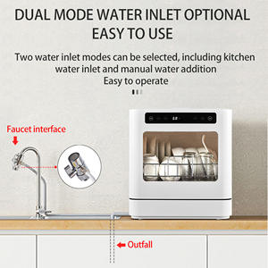 Mini <span class=keywords><strong>Lave</strong></span>-<span class=keywords><strong>Vaisselle</strong></span> Intelligent de Bonne Qualité, Portable, Entièrement Automatique, Stérilisateur, <span class=keywords><strong>Lave</strong></span>-Verres pour Comptoir de Cuisine Domestique - Product Image 4