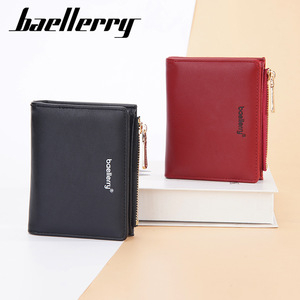 Baellerry Women's Short Wallet Solid Color Zipper Coin <b>Purse</b> Fashionable Multifunctional Everyday Use - Product Image 3