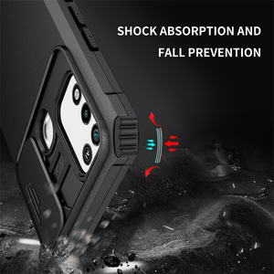 Funda a prueba de golpes para <span class=keywords><strong>Infinix</strong></span> Smart 6 5 <span class=keywords><strong>4</strong></span> / <span class=keywords><strong>Note</strong></span> 11 Pro / Hot 12 11 10 9 Play 10i Slide Camera Lens Protection Stand Back Cover - Product Image 3