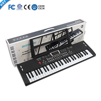 Venta Directa de Fábrica BD-542 Sintetizador de 54 Teclas, Teclado Musical, Instrumento Musical, Piano de Juguete para Niños, Construcción Duradera de Plástico