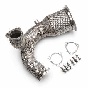 ท่อไอเสียสแตนเลส 304 สำหรับ Audi S4 S5 B9 3.0T ปี 2019-2023 พร้อมแผ่นกันความร้อน - Product Image 1
