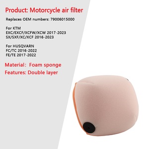 Filtre à air pour moto 79006015000 pour Husqvarna Fc Tc Fe Fs Fx Te Tx 250-450 <span class=keywords><strong>Ktm</strong></span> <span class=keywords><strong>EXC</strong></span> 125 - <span class=keywords><strong>350</strong></span> 450 Sx Sxf Xcf 2017-2023 - Product Image 3
