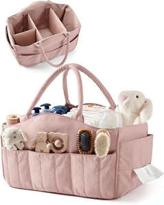 Sac de rangement pour couches personnalisé en gros avec compartiments, sac de rangement durable pour couches de bébé pour les voyages et les pique-niques - Product Image 1