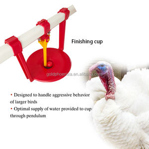 Yyc pollame allevamento automatico tacchino bevitore tazza di pollame capezzolo bevitore per turchia allevamento oca acqua bevanda - Product Image 2