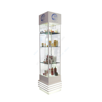 Benutzer definierte Museum Vitrinen Einzelhandel Metall Glas Luxus Schmuck Display Ständer Anti Theft Bag Display Stand