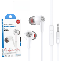 Écouteurs intra-auriculaires filaires style classique, nouvelle arrivée, prise jack 3,5 mm, réduction de bruit physique, fabrication exquise, vente en gros