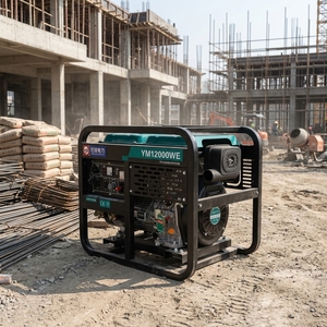 Générateur portable diesel 4 temps refroidi par air à châssis ouvert, alternateur 100 % cuivre, démarrage électrique 12 V CC, certifié ISO pour - Product Image 3