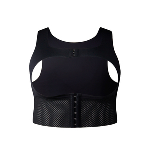 En gros Marque privée Gaine amincissante pour femme à buste ouvert, avec 2 rangées de crochets réglables, dos en maille respirante, pour le contrôle du ventre et la correction de la posture C - Product Image 6