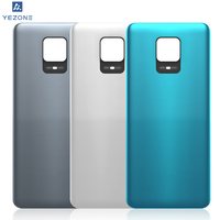 Tutup baterai kaca belakang Xiaomi Redmi Note 9S Note 9 Pro Max, pengganti pintu baterai belakang