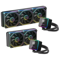 Refroidisseur de processeur liquide Gamer-X ARGB 360 mm, radiateur pour boîtier d'ordinateur, refroidissement par eau, roulement fluide 3 broches, cuivre, aluminium, AM4, AM5, Intel