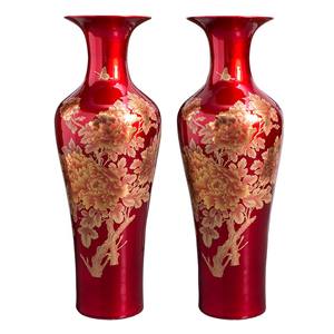 Vases de sol Vases à fleurs décoratifs pour la maison pour la décoration intérieure <span class=keywords><strong>Grand</strong></span> <span class=keywords><strong>grand</strong></span> chinois en céramique 3 mètres porcelaine noël rouge moderne <span class=keywords><strong>1</strong></span> pièces - Product Image 2