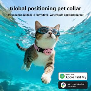 Localisateur <span class=keywords><strong>GPS</strong></span> intelligent anti-perte en silicone réfléchissant étanche IP68 <span class=keywords><strong>pour</strong></span> animaux de compagnie, <span class=keywords><strong>collier</strong></span> de suivi <span class=keywords><strong>pour</strong></span> <span class=keywords><strong>chat</strong></span>, autonomie de la batterie de 1 an <span class=keywords><strong>pour</strong></span> Apple - Product Image 3