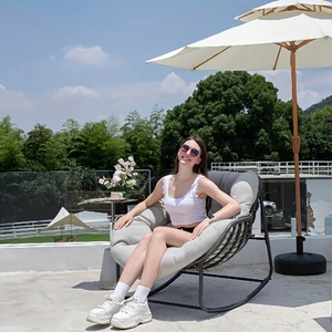 Mobilier d'extérieur, <span class=keywords><strong>fauteuil</strong></span> à bascule pour jardin, <span class=keywords><strong>fauteuil</strong></span> inclinable pliable avec coussin - Product Image 6