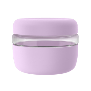 Ecologische herbruikbare glazen voorraadpotten van 350 ml met verwarmde geïsoleerde siliconen hoes en dekselset voor gebruik in de keuken - Product Image 6