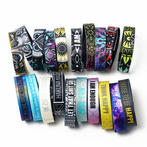 สายรัดข้อมือยืดหยุ่นได้ทั้งสองด้านพิมพ์ซับลิเมชันแบบกำหนดเองมีป้ายกำไลแท็ก NFC - Product Image 5