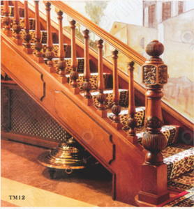 Prima <span class=keywords><strong>Merbau</strong></span> battistrada impermeabile in legno duro e montante per scale in stile tradizionale con pavimento a scala piena e di alta qualità - Product Image 6