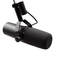 Microphone dynamique filaire SM7B, micro XLR en métal à directivité cardioïde avec réduction du bruit pour podcast, conférence et studio