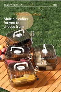 Cage à <span class=keywords><strong>hamster</strong></span> d'intérieur portable en PP, ventilation, sac à miel, pour shrews, seiche, ours doré, fournitures pour petits animaux, cage en gros - Product Image 6