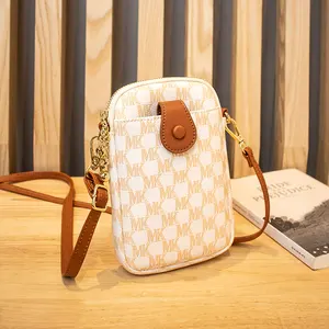 Yeni MK baskı cep telefonu çantası moda kız Mini askılı çanta