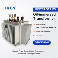 Transformateur de distribution triphasé immergé dans l'huile S22-M-630 10kV vers 400V Dyn11 à enroulement en cuivre, refroidissement ONAN pour réseau de distribution