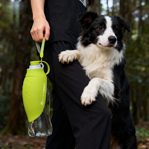 Bouteille d'eau portable lumineuse pour chien, personnalisée au Vietnam, pour voyage en extérieur, avec distributeur de feuilles, en silicone et ABS - Product Image 3
