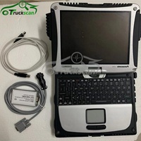 토요타 BT 트럭콤 캔박스 CPC USB ARM7 지게차 진단 도구 CAN 인터페이스 스캐너 프로그램 +CF19 노트북