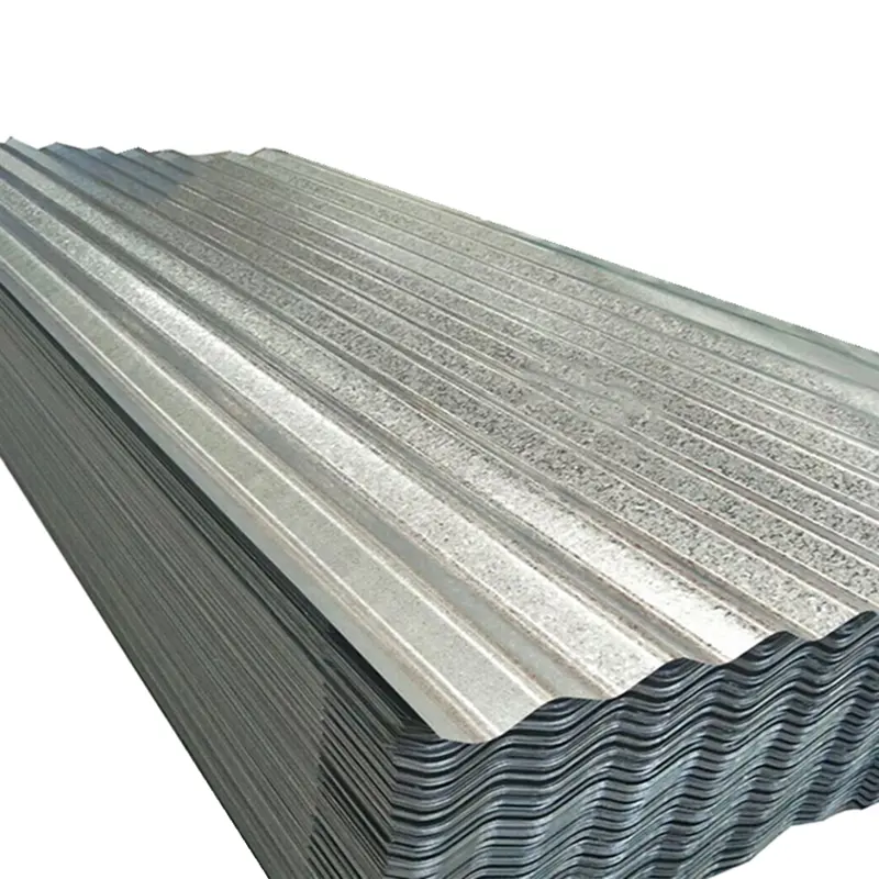 Revêtement de zinc ondulé galvanisé 16 gauge métal tôle tente supérieure 4mm tuile de toiture Gi tôle ondulée