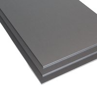 Plaque en aluminium anodisé brossé argenté 5005 5052 de 1 mm à 3 mm avec AA20 pour les murs intérieurs d'ascenseurs et les halls de bâtiments commerciaux