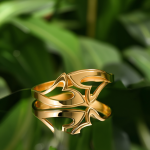 Brazalete de Moda de Acero Inoxidable 316L con Baño de Oro PVD, Diseño Sostenible y Resistente - Product Image 3