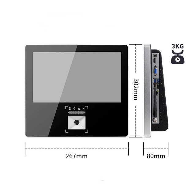 Supermarket 11.6 Inch Touch Screen Self-service Price Checker Windows Pos System Price Checker With 1d/2d Scanner