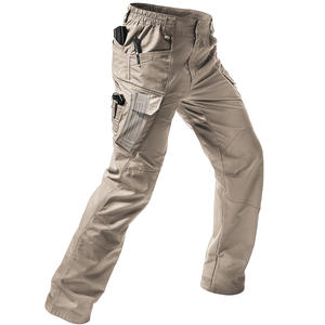 도매 야외 Ix9 남성 블랙 6 포켓 전술화물 바지 탄성 방수 빠른 건조 바지 남성 전술 바지 - Product Image 1