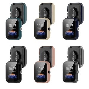 Funda transparente de cristal templado para <span class=keywords><strong>Amazfit</strong></span> GTS4 mini, <span class=keywords><strong>Bip</strong></span> <span class=keywords><strong>3</strong></span>, Pop Watch, carcasa protectora completa para <span class=keywords><strong>Bip</strong></span> <span class=keywords><strong>U</strong></span> - Product Image 1