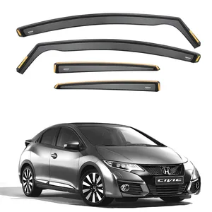 Déflecteurs de vent pour <span class=keywords><strong>Honda</strong></span> <span class=keywords><strong>Civic</strong></span> MK9 2011-2017 5 portes, hayon, lot de 4 pièces - Product Image 1