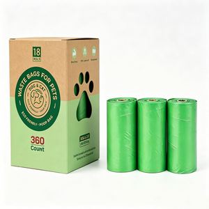Sacs à déjections canines en plastique écologiques et pratiques avec logo personnalisé pour animaux de compagnie - Product Image 1