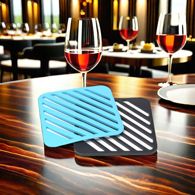 Waterproof PVC Plastic Rubber Table Mat Durable Printed Placemat Soft 3D Pad Machine Washable Eco Friendly Customizable