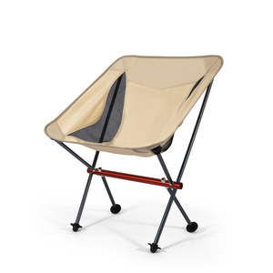 Small Luxury Moon <b>Chair</b> Outdoor Ultralight Aluminum Alloy <b>Folding</b> <b>Chair</b> Portable <b>Beach</b> Garden <b>Chair</b> Oval Shape 43x30x68cm - Product Image 4