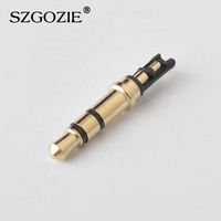 Pour PJ-M-3.5-3 Prise Jack 3,5 mm 1/8 po 3 pôles plaqué or Jack audio mâle 1,5 A pour audio et vidéo
