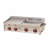 Grill multifonctionnel à gaz GPL et friteuse professionnelle pour snacks – Offre spéciale