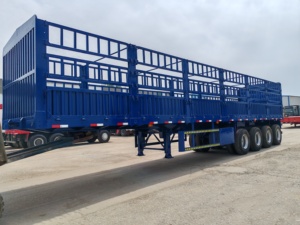 Semi-remorque à 3 essieux en acier au carbone, capacité 70-80 tonnes, 40 mètres cubes, pour transport de marchandises - Product Image 3