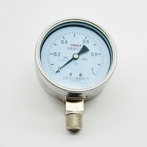 Toptan Mekanik <span class=keywords><strong>1mpa</strong></span> 10kg Paslanmaz Çelik Basınç Göstergesi Çift İbreli Ölçüm Cihazları 1 Yıl Garantili - Product Image 3