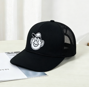 Casquette Trucker 5 Panneaux avec Logo Brodé, Dos en Maille, Snapback, Style Y2K Streetwear pour Hommes et Femmes, Décontractée pour l'Extérieur, Faible MOQ, Expédition Rapide - Product Image 1