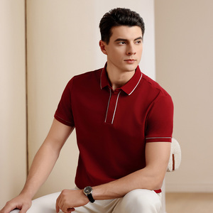 Chemises de golf slim pour hommes en gros, brodées, en piqué tissé 95% coton 5% élasthanne, respirantes, fabriquées au Vietnam, <span class=keywords><strong>prix</strong></span> abordable, logo personnalisé - Product Image 1