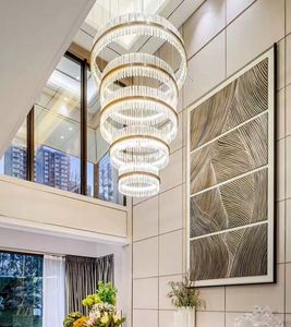 Lớn Tùy Chỉnh Pha Lê Mặt Dây Chuyền Đèn Sau Hiện Đại Thông Tư LED Đèn Chùm Sắt Cơ Thể Tiết Kiệm Năng Lượng Treo Đèn Nhà Văn Phòng - Product Image 1