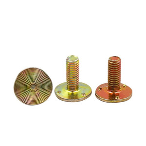 M6 M8 M10 M12 Acier au carbone DIN 15237 Zinc jaune Boulons de ceinture de godet d'ascenseur de <span class=keywords><strong>grain</strong></span> en métal galvanisé avec crocs - Product Image 1