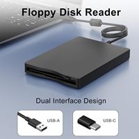 Unidad de Disquete Externa de 3.5 Pulgadas para Computadora, Unidad de Disquete Externa Móvil para Laptop, en Stock